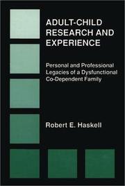 Cover of Adult-child research and experience by Robert E. Haskell