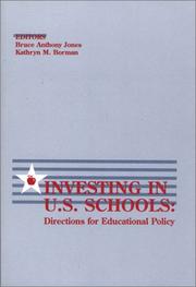 Front cover of Investing in U.S. schools by Bruce Anthony Jones