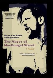Front cover of The mayor of Macdougal Street by Dave Van Ronk