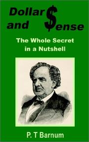 Front cover of Dollars and sense by P. T. Barnum