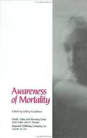 Front cover of Awareness of Mortality by Jeffrey Kauffman