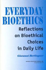 Cover of Everyday Bioethics by Giovanni Berlinguer