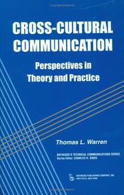 Cover of Cross-cultural communication by Thomas L. Warren