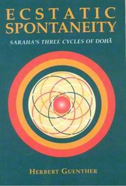 Cover of Ecstatic spontaneity by Herbert V. Guenther