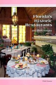 Cover of Florida's historic restaurants and their recipes by Dawn O'Brien