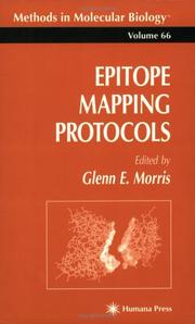 Cover of Epitope mapping protocols by Terence Dukes