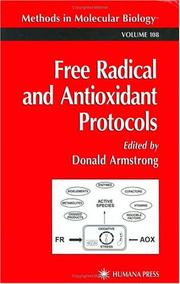 Front cover of Free radical and antioxidant protocols by D. Armstrong