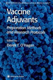 Front cover of Vaccine Adjuvants by Derek T. OHagan