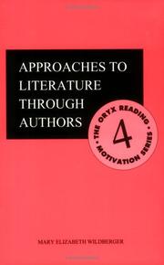 Front cover of Approaches to literature through authors by Mary Elizabeth Wildberger