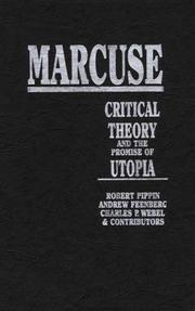 Cover of Marcuse by Robert B. Pippin