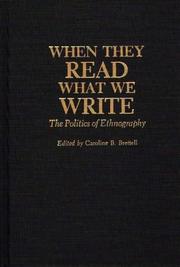 Cover of When They Read What We Write by Caroline B. Brettell