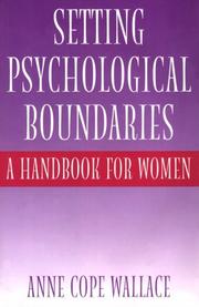 Cover of Setting psychological boundaries by Anne Cope Wallace