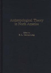 Front cover of Anthropological Theory in North America by E. L. Cerroni-Long