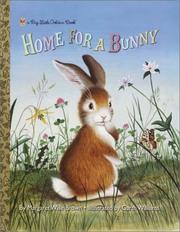 Front cover of Home for a Bunny by Margaret Wise Brown