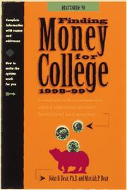 Front cover of Guide to finding money for college by John Bear
