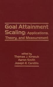 Front cover of Goal Attainment Scaling by Thomas J. Kiresuk