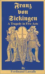 Cover of Franz Von Sickingen by Ferdinand Lassalle