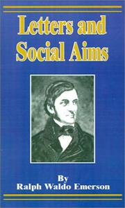 Front cover of Letters and social aims by Ralph Waldo Emerson