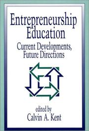 Front cover of Entrepreneurship education by Calvin A. Kent