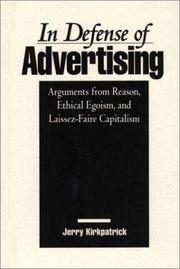 Front cover of In defense of advertising by Jerry Kirkpatrick