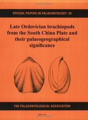Front cover of Late Ordovician brachiopods from the South China plate and their palaeogeographical significance by Jen-pin Chan