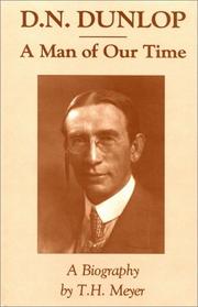 Cover of D.N. Dunlop by Meyer, Thomas