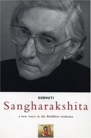 Cover of Sangharakshita by Dharmachari Subhuti