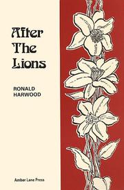 Cover of After the Lions (Plays) by Ronald Harwood