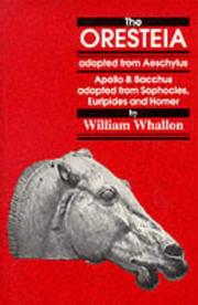 Cover of The Oresteia by William Whallon