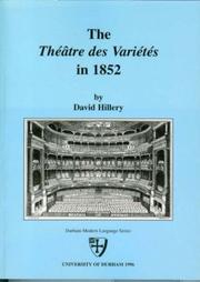 Front cover of The Théâtre des variétés in 1852 by David Hillery