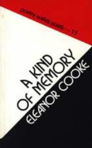 Front cover of A kind of memory by Eleanor Cooke
