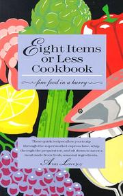 Cover of Eight Items or Less Cookbook by Ann Lovejoy