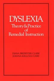 Cover of Dyslexia by Diana Brewster Clark