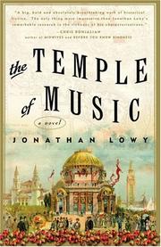 Front cover of The Temple of Music by Jonathan Lowy