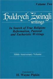 Front cover of Huldrych Zwingli by Ulrich Zwingli