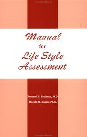 Front cover of Manual for life style assessment by Bernard H. Shulman