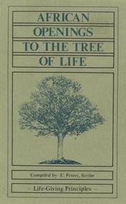 Front cover of African Openings to the Tree of Life by Erskine Peters