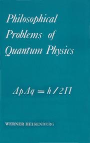 Front cover of Philosophical Problems of Quantum Physics by Werner Heisenberg
