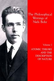 Cover of Atomic theory and the description of nature by Niels Bohr
