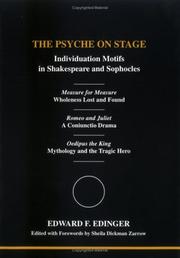 Cover of The psyche on stage by Edward F. Edinger