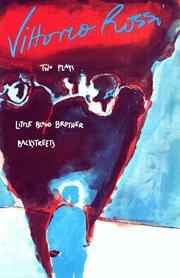 Cover of Two plays by Rossi, Vittorio