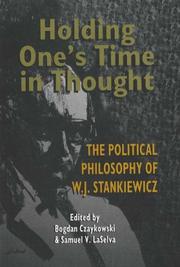 Front cover of Holding one's time in thought by Samuel V. LaSelva