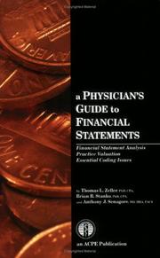 Front cover of A Physician's Guide to Financial Statements by Thomas L Zeller