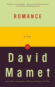 Cover of Romance by David Mamet