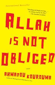 Front cover of Allah n'est pas obligé by Ahmadou Kourouma