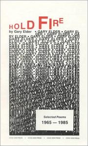 Cover of Hold fire by Gary Elder