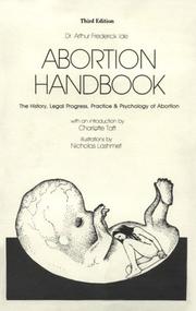 Cover of Abortion handbook by Arthur Frederick Ide
