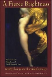 Front cover of A fierce brightness by Margarita Donnelly