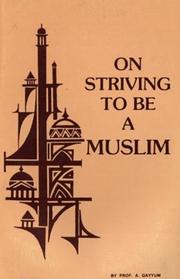 Cover of On Striving to Be a Muslim by Abdul Qayyum