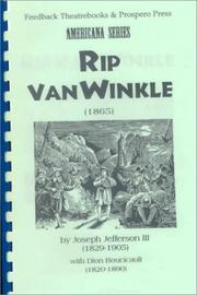 Cover of Rip Van Winkle (1865) \ by Joseph Jefferson